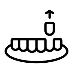 extraction line icon