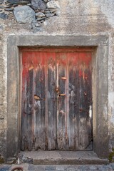 old wooden door