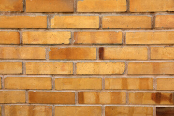 Texture of beige brick wall as background