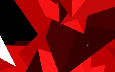 Dark Red vector texture with triangular style.