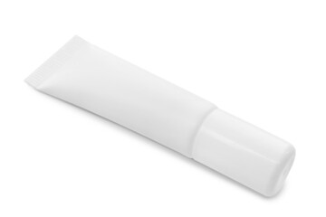 Blank tube of cosmetic product isolated on white
