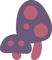Mushroom Cartoon Style Icon