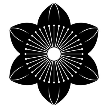recommend clip art: 家紋です。向こう鉄線といいます。