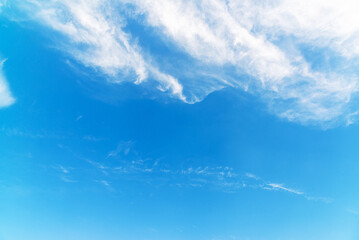 Fragment of the sky with cirrus clouds