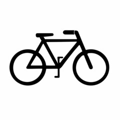 A bike. Bicycle icon vector. The concept of cycling. Bicycle path sign Isolated on white background. Trendy flat style for graphic design, logo, website, social media, ui, mobile app
