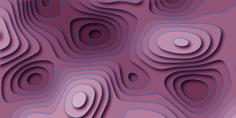 Trending modern abstract paper cut out topography map relief multi color background texture design. 3d papercut background for web, wall paper, brochure and other pattern.