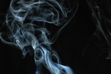 texture smoke black background, bract air waves fog