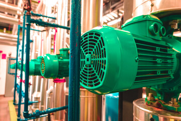 Primer plano de motor eléctrico