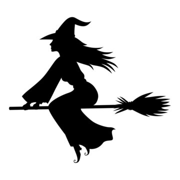 recommend clip art: Halloween witch silhouette