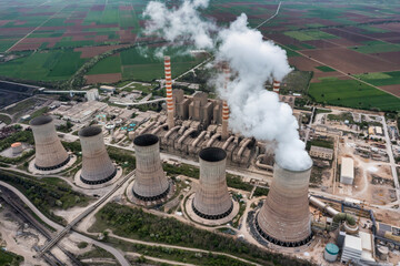 lignite power plant producing electrical energy