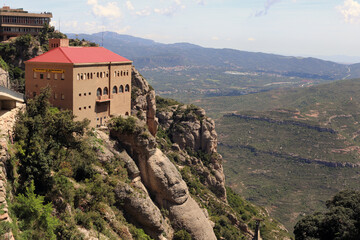 Fototapeta na wymiar Montserrat is in Spain. famous mountains.