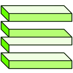 Vector image of an abstract geometric optical illusion