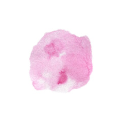 Abstract pink or apricot watercolorspot or splash. Blush fluid painting . Spring wedding invitation dusty rose or veil texture. Alcohol ink.