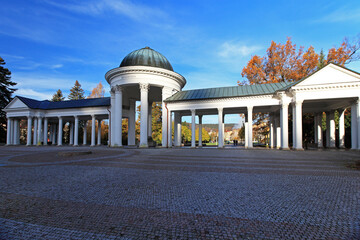 Colonnade with Singing Fountain in Mariánské Lázně (Marienbad), Czech Republic