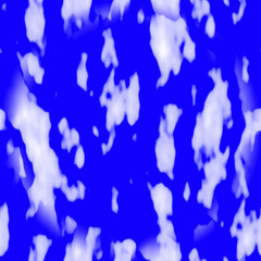Blue seamless texture. Background with blue spotted abstraction. Spots of blue paint on a white background.
