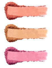 Fototapeta na wymiar face powder beauty make up blush makeup cosmetic skin product shade foundation fashion