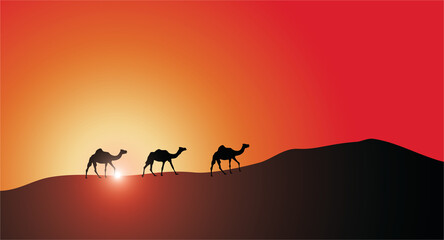 Naklejka premium viaggio, deserto, tuareg