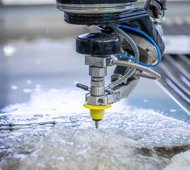 CNC water jet cutting machine