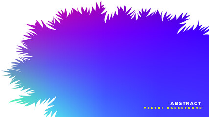 Fototapeta na wymiar vector bg abstract vector background border leaves design template gradient mesh trendy gradients blue, light blue, pink, purple