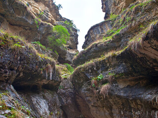 Obraz premium View of stone canyon at daylight
