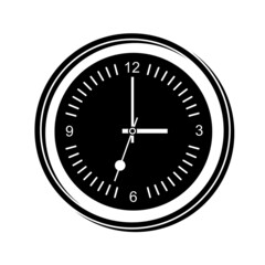 Obraz na płótnie Canvas Clock icon in trendy simple style isolated on background. Logo app Vector illustration. Time simple style detailed logo vector illustration isolated.