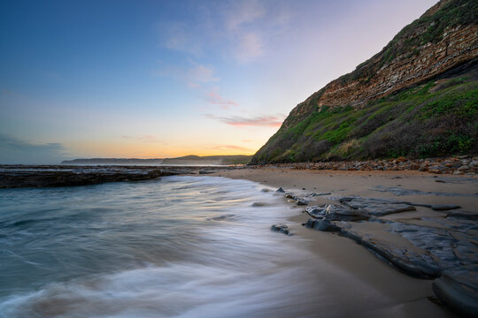 Sunset over Merewether Beach, Merewether, Newcastle, NSW, Australia