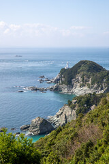 Naklejka premium 佐田岬灯台（愛媛県伊方町）