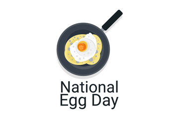 national egg day vector illustration. public holiday. Suitable for greeting card, poster and banner 