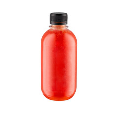 bottle of tomato (smoothie) isolated on white