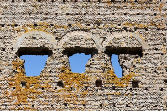 Details of Janus roman temple in Autun, France
