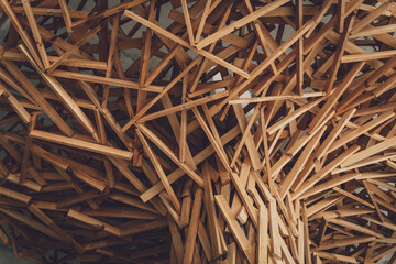 Background and texture of old wooden wall