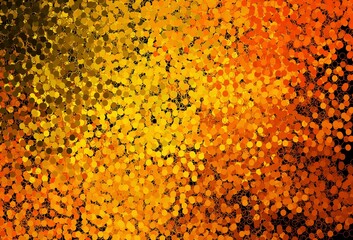 Dark Orange vector pattern with spheres.