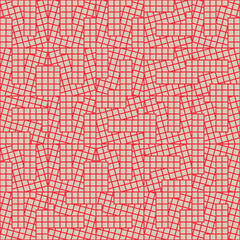 Abstract Mosaic Geometrical Pattern Design With Simple Shapes And Figures