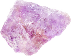 Amethyst fragment on white - 504756942