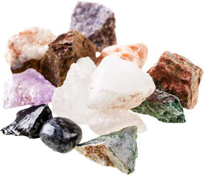 Semi-precious stones heap