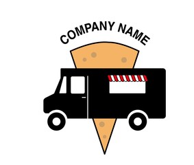 Logo food truck crêpe