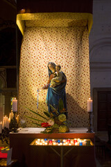 Interior of a Church of Santa Maria delle Grazie in Milan