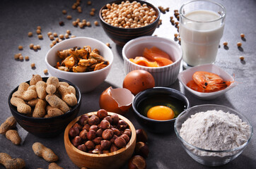 Composition with common food allergens