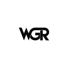 wgr letter original monogram logo design