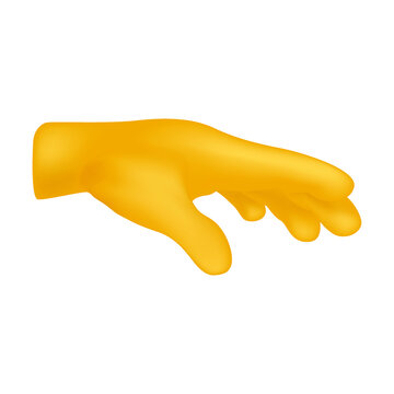 Palm Down Emoji Icon Illustration Sign. Hand Gesture Vector Symbol Emoticon Design Vector Clip Art.