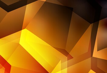 Dark Orange vector layout with hexagonal shapes.