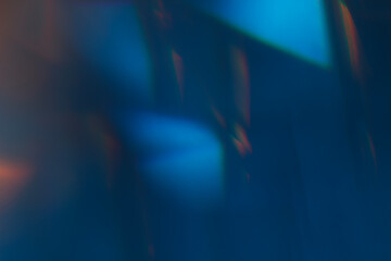 Colorful light leak on black background, abstract design with optical lens flare shot on a long...