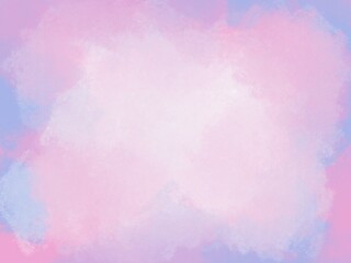 Abstract mottled blue-pink background with light space in the center.