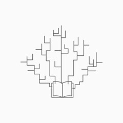 mind map icon, infographic vector