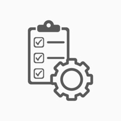 project management icon, management vector