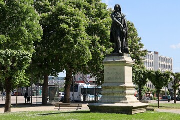 La place Jourdan, ville de Limoges, d&eacute;partement de la Haute Vienne, France