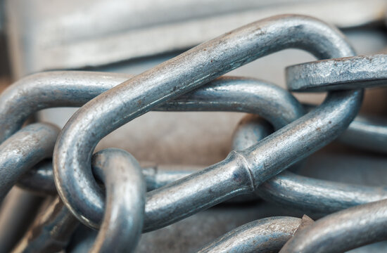 Chain heap - abstract metal background