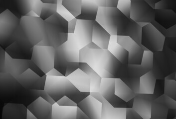 Light Gray vector template in hexagonal style.