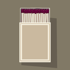 Matchbox. matches. object made of wood