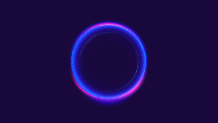 Aura dot line particle circle ring background